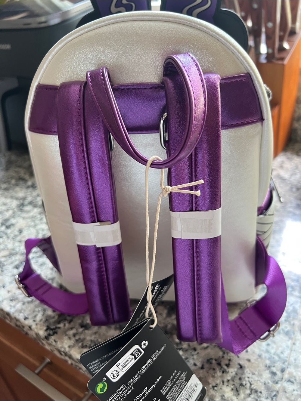 Loungefly Minnie Mouse The Bride of Frankenstein Mini Backpack - Picture 3 of 8
